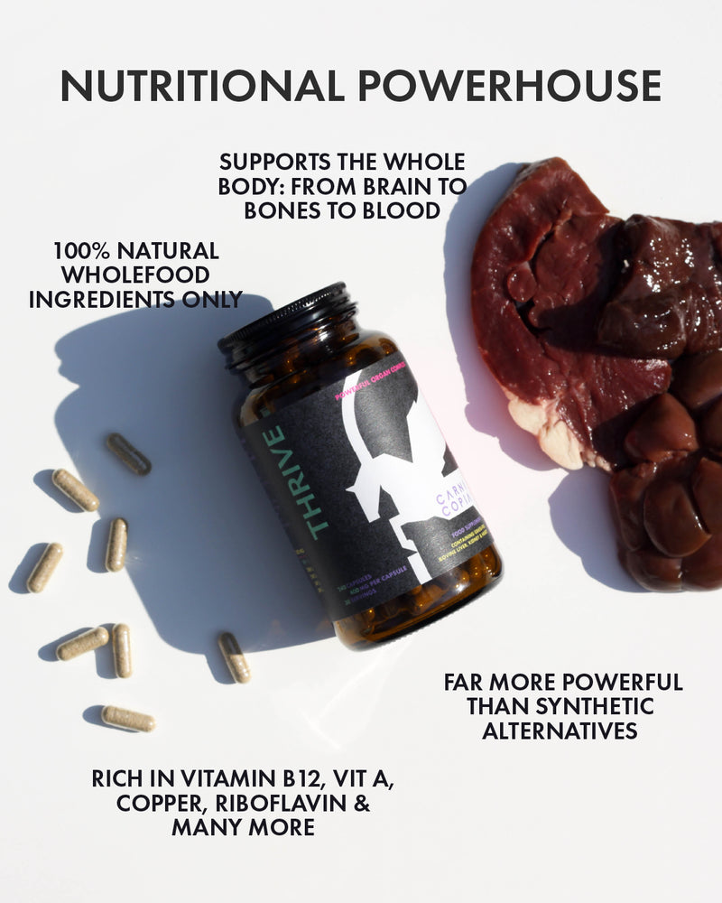 THRIVE CAPSULES - Beef Liver, Heart & Kidney