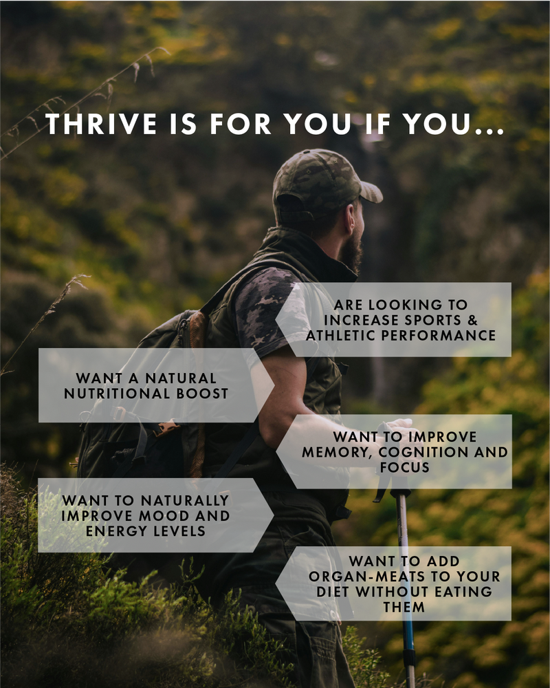 THRIVE CAPSULES - Beef Liver, Heart & Kidney