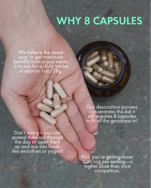 THRIVE CAPSULES - Beef Liver, Heart & Kidney